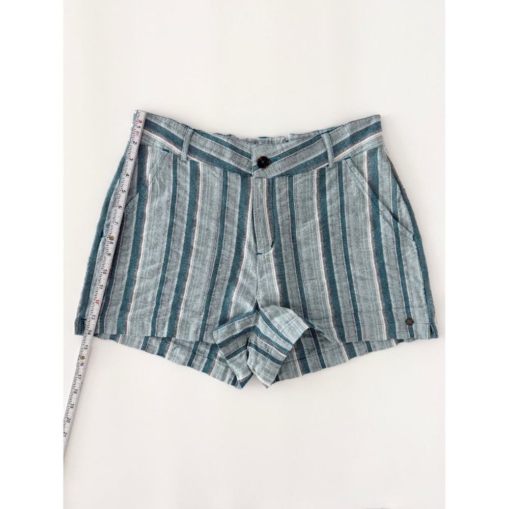 NWT Roxy Sailing Dream Stripe Drawstring Cotton Beach Coastal Shorts Nautical L - Picture 9 of 15